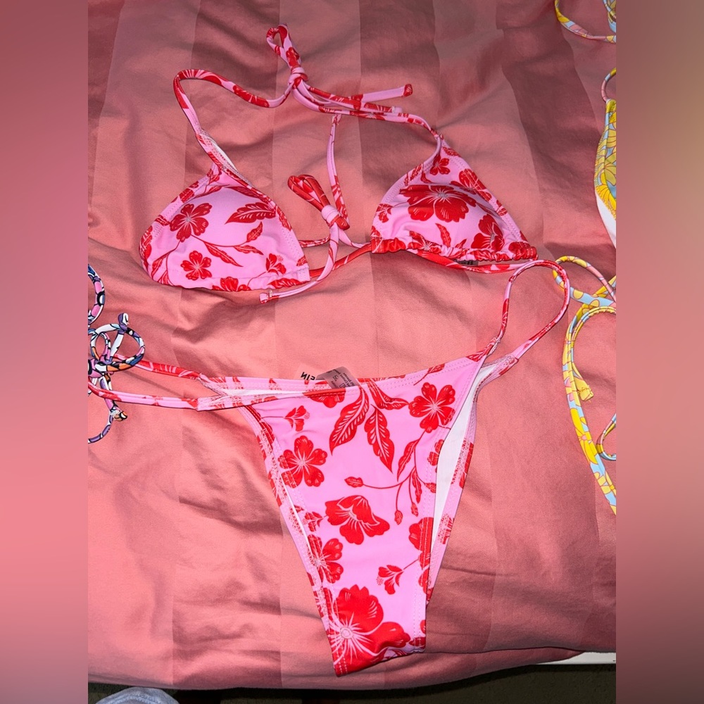 SHEIN Triangle bikini bundle trio